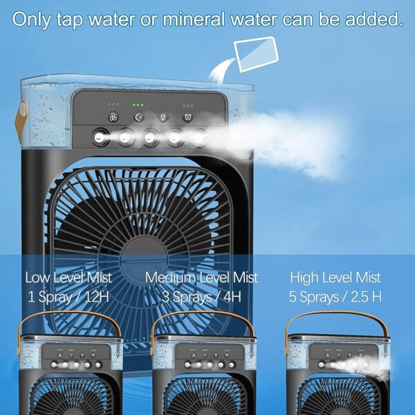 05_e4cf4431-4137-4322-98bd-7b2dc7ad5ebf.jpg Portable Air Conditioner Fan - Personal Desk Cooling Fan (Battery Not Included)