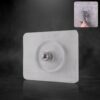 Heavy Duty Transparent Adhesive Wall Hook with Stainless Steel Screw Head (1 Pc)