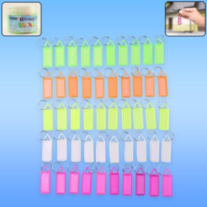 Yashu Multicolor Keychain Label Tags For Office, Home, Storage Use (50 Pcs Set)