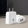 iBall Dual USB Wall Charger 5V/3.1A – High-Speed Dual Port Fast Charging Adapte (1 Pc)