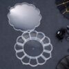 Round Compartment Plastic Storage Box (1 Pc)