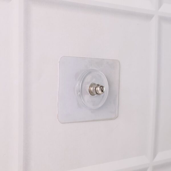 02_7d5d7f68-78e4-433e-ab24-913f00658feb.jpg Heavy Duty Transparent Adhesive Wall Hook with Stainless Steel Screw Head (1 Pc)