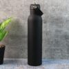 Stainless Steel Water Bottle with Carry Strap & Built-In Straw 1000ML Approx (1 Pc)
