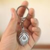 02_dd13d03c-c14d-4bfa-84f8-5e777ba79748.jpg Stylish Stainless Steel Peacock Feather Keychain (1 Pc)
