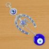Decorative Evil Eye Hanging with Elephant and Horseshoe Motif,  Wind Chime (1 Pc)
