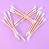 Eco-Friendly Wooden Cotton Ear Buds (1 pkt / 100 Pcs Approx)