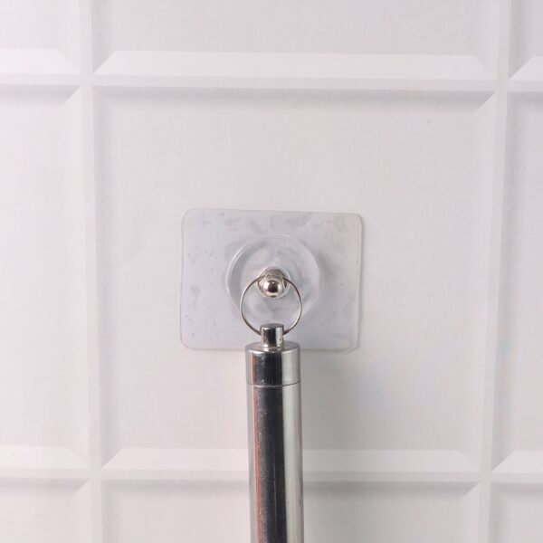 04_52a78384-9c11-4051-94b6-513ed393c778.jpg Heavy Duty Transparent Adhesive Wall Hook with Stainless Steel Screw Head (1 Pc)