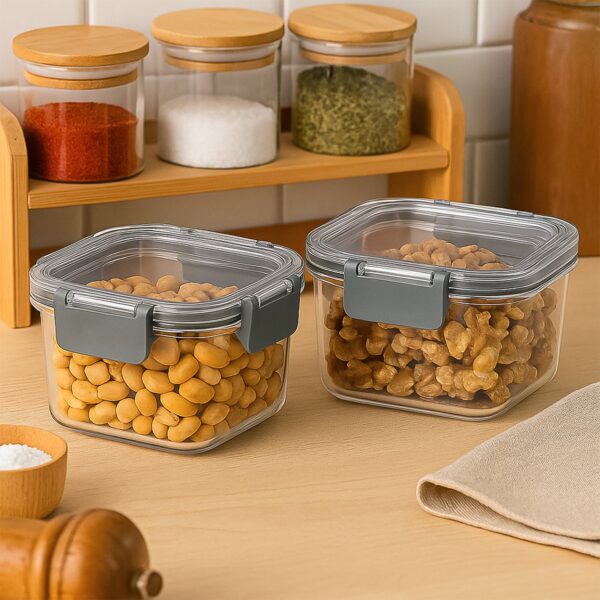 Apex Press N’ Lock Airtight Food Storage Container Set (2Pc/450ml) Approx