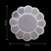 Round Compartment Plastic Storage Box (1 Pc)