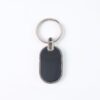 06_1c77b0d8-f1ac-47dc-a0dd-f346bcbb7366.jpg Elegant Black & Silver Oval Metal Keychain (1 Pc)