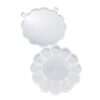 Round Compartment Plastic Storage Box (1 Pc)