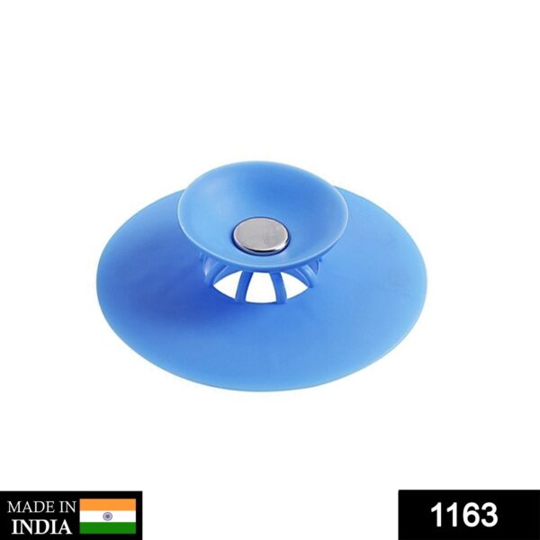 Creative 2-in-1 Silicone Sewer Sink Sealer Cover Drainer (multicolour)