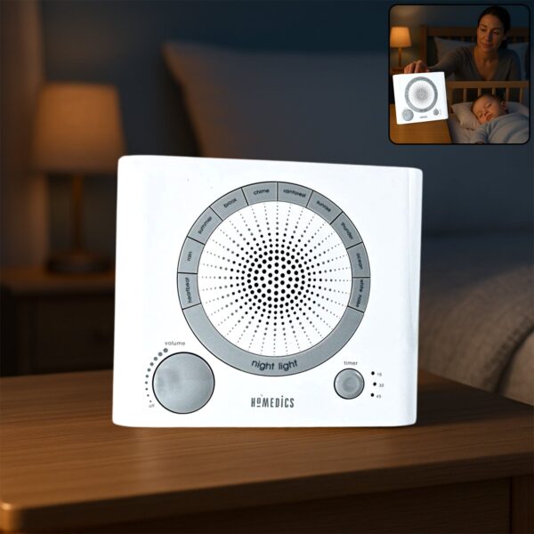 6574_sound_therapy_machine.jpg Sleep Therapy Sound Machine with 8 Soothing Sounds (Battery, Timer Option)