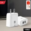 iBall Dual USB Wall Charger 5V/3.1A – High-Speed Dual Port Fast Charging Adapte (1 Pc)
