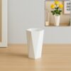 Modern Geometric Hexagon Plastic Flower Vase (1 Pc)