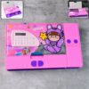 Multi-Functional Space Theme Pencil Box with Built-in Calculator (1 Pc)
