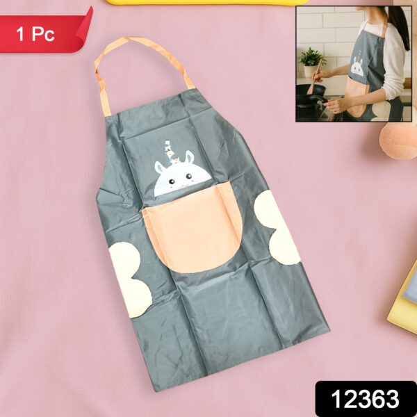 SKU_1261f31e-e07b-4842-a6e9-7563b4da4ac6.jpg Cute Cartoon Animal Design Kitchen Apron (1 Pc)