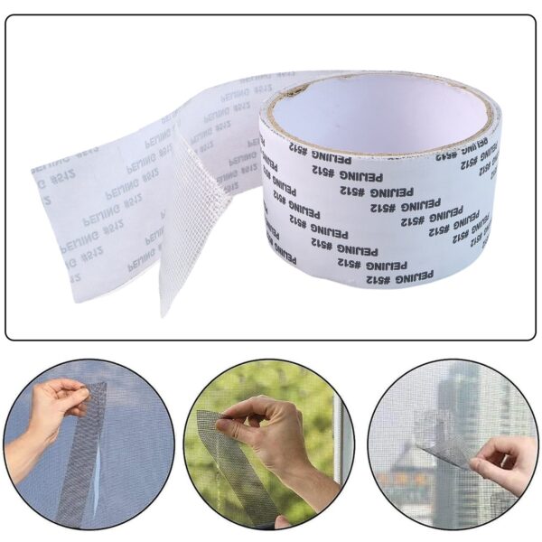 Self-Adhesive Mosquito Net Repair Tape ? 2M x 5CM Roll ? 1 Pc