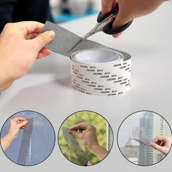 Self-Adhesive Mosquito Net Repair Tape ? 2M x 5CM Roll ? 1 Pc