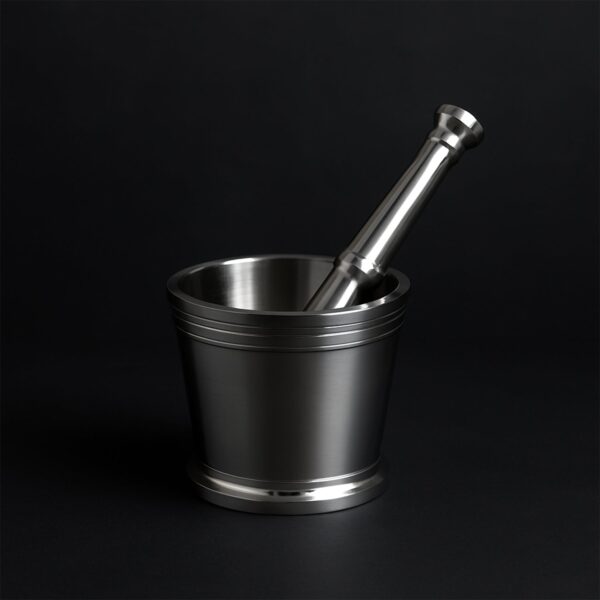 Spice-Crusher-01.jpg Heavy Duty Stainless Steel Mortar and Pestle Set for Kitchen, Khalbatta Set (2 Pc Set)