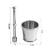 Spice-Crusher-06.jpg Heavy Duty Stainless Steel Mortar and Pestle Set for Kitchen, Khalbatta Set (2 Pc Set)