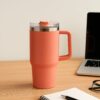Tumbler-03_75e6d556-a193-4852-955c-6f4bb007fa88.jpg Peach Extra Large Insulated Travel Mug (1200ML - 1 Pc)