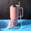 Tumbler-04_06f6e181-454b-4cbf-bcea-c02f283738bd.jpg Peach Extra Large Insulated Travel Mug (1200ML - 1 Pc)