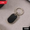 WhatsAppImage2025-06-24at18.39.27.jpg Elegant Black & Silver Oval Metal Keychain (1 Pc)