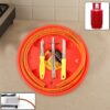 Mishra's 5-Piece Multipurpose LPG Kitchen Combo Set with Gas Pipe, Cylinder Trolley, Knife, Lighter & Peeler