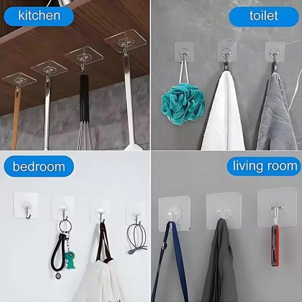 hook-02_83d938e8-d744-4bba-a144-9cea7702c1a6.jpg Self Adhesive Transparent Wall Hook (1 Pc)
