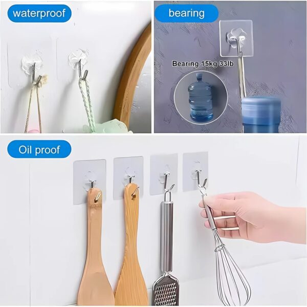hook-03_58364b1e-3bc6-40e5-9d19-779a786d46d3.jpg Self Adhesive Transparent Wall Hook (1 Pc)