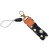 Floral Print Neck Lanyard Strap with Clip Hook & Mobile String (1 Pc)