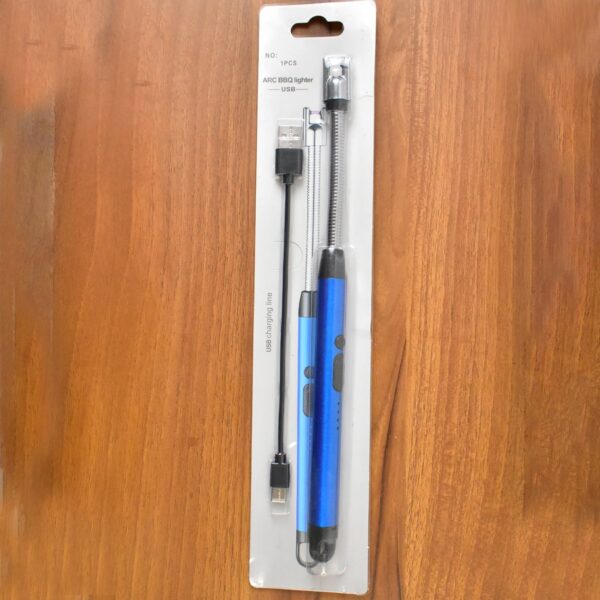 lighter-07_a3e794a2-7127-488f-8939-0c716c7b73ff.jpg Metal Rechargeable Electric Arc Lighter with Flexible Neck (1 Pc)